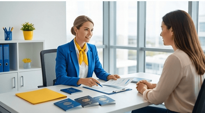 استخراج وحجز التأشيرات